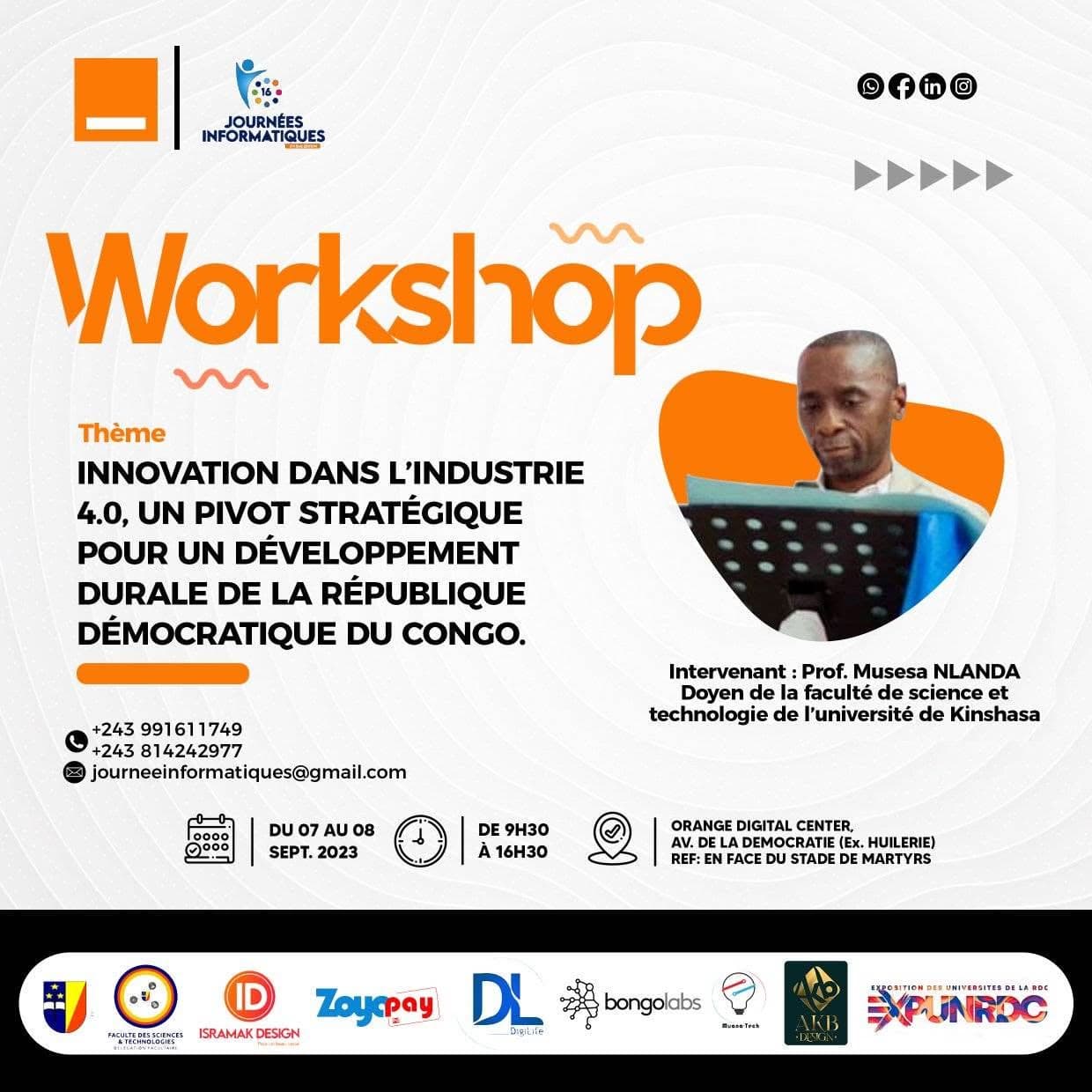 16th edition workshop poster, 7–8 September 2023