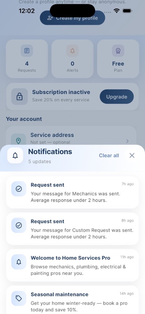 Walta Services — Application Walta